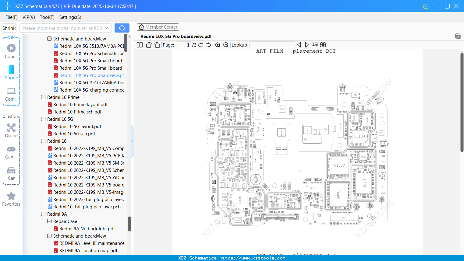 Xiaomi Redmi 10X 5G Pro Boardview